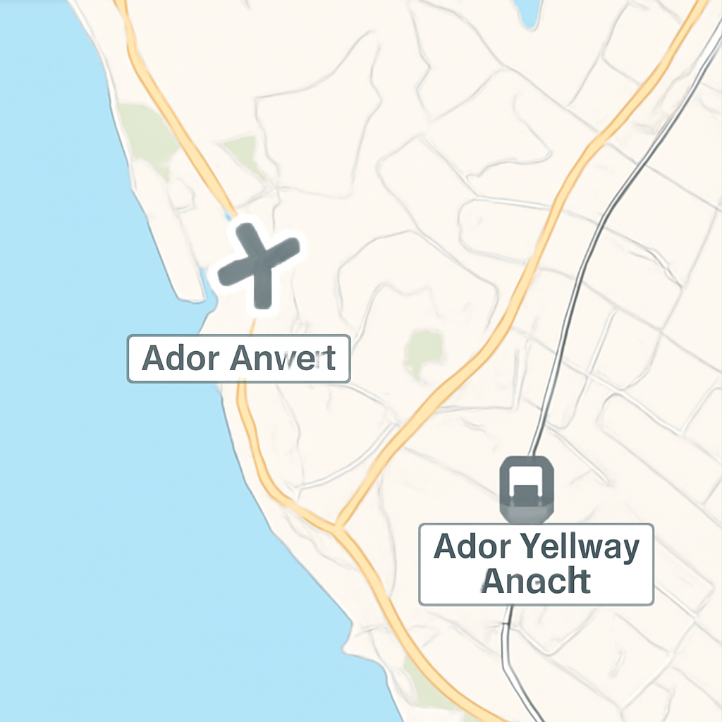 Адлер аэропорт и вокзал на карте