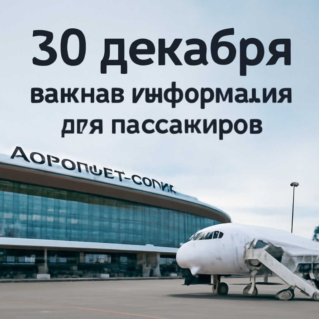Аэропорт Сочи 30 декабря — важная информация для пассажиров
