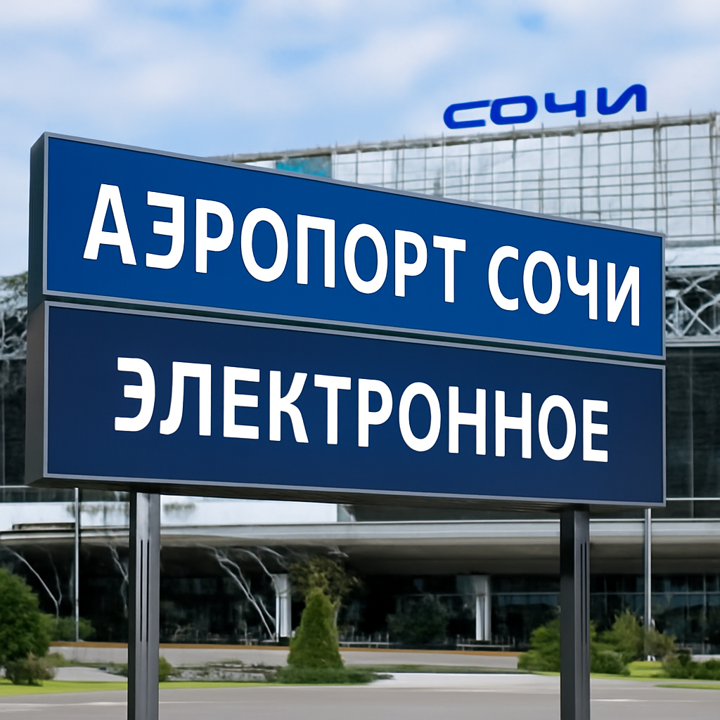 Аэропорт сочи электронное - подробная информация