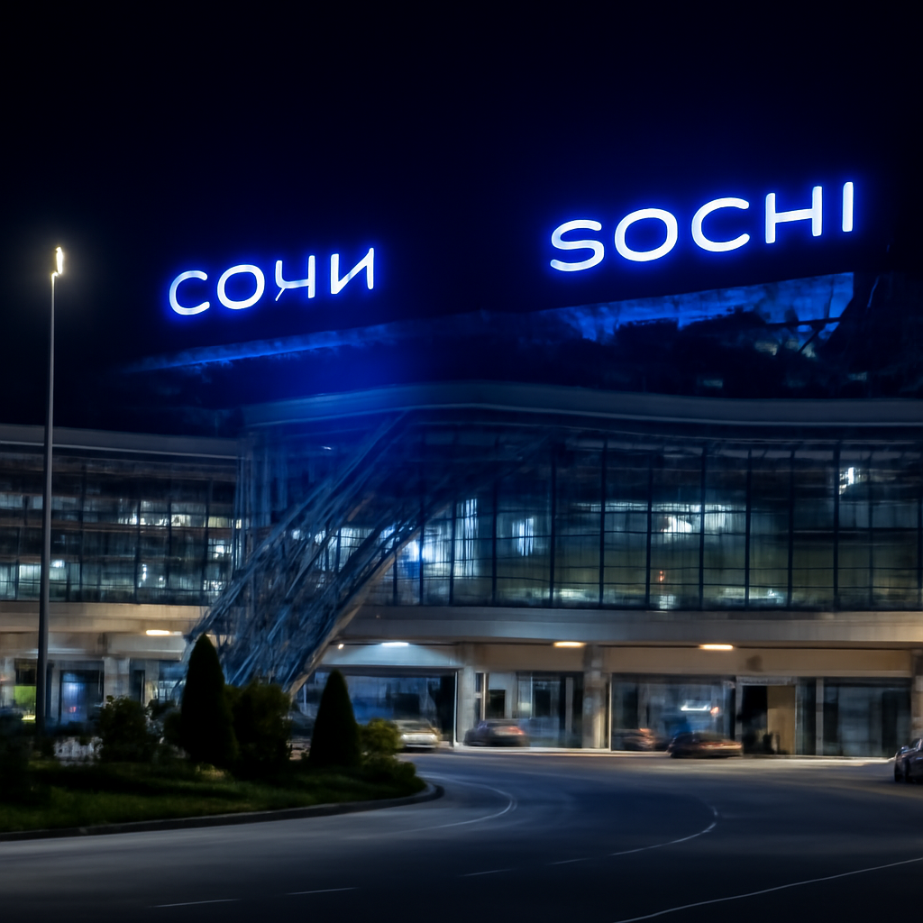 Аэропорт сочи ночью - подробная информация