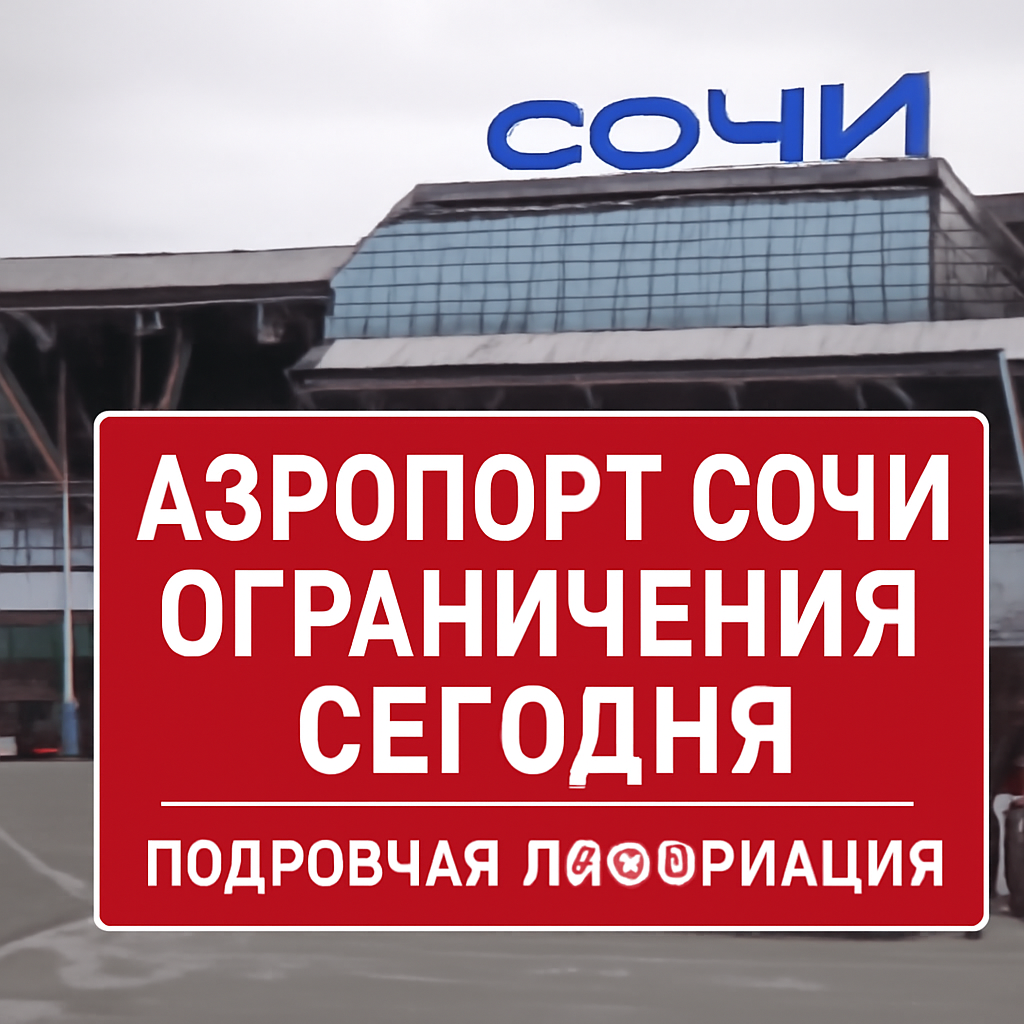 Аэропорт сочи ограничения сегодня - подробная информация