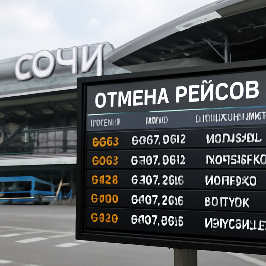 Аэропорт сочи отмена рейсов сегодня - подробная информация