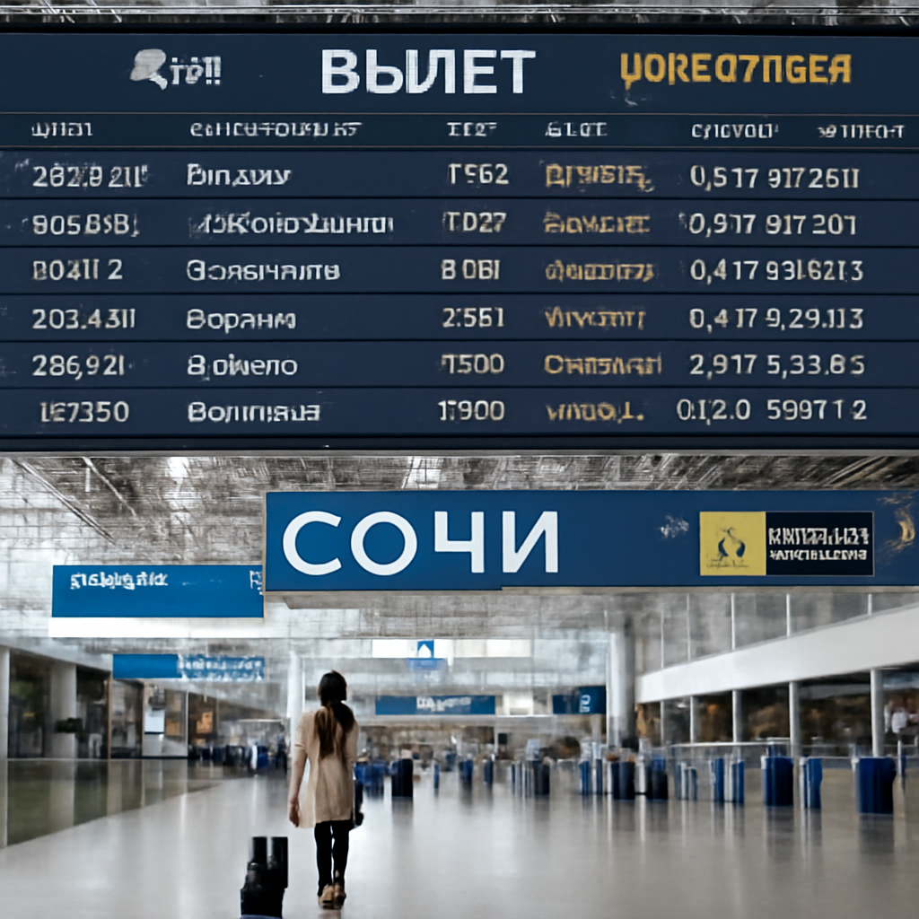 Аэропорт Сочи отправление: подробная информация о вылетах и услугах