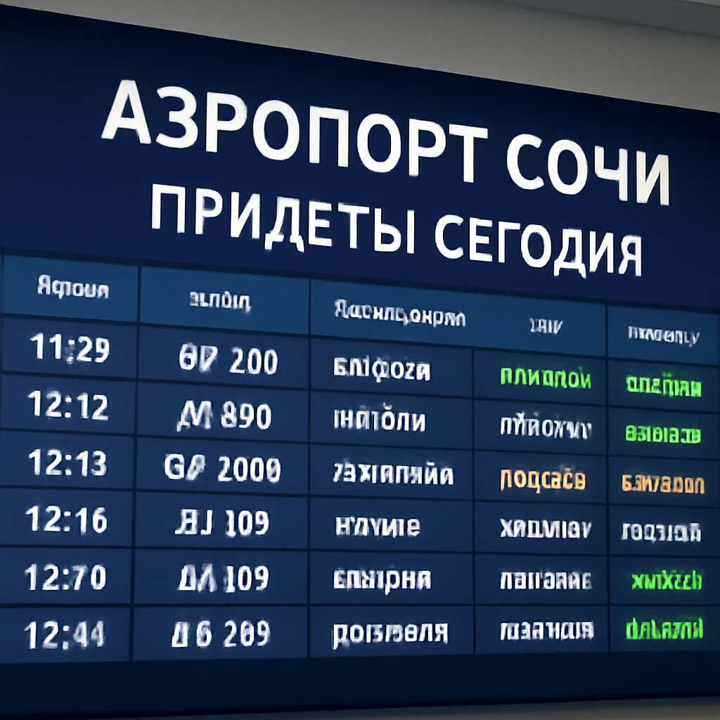 Аэропорт Сочи: Прилеты сегодня онлайн – свежая информация для путешественников
