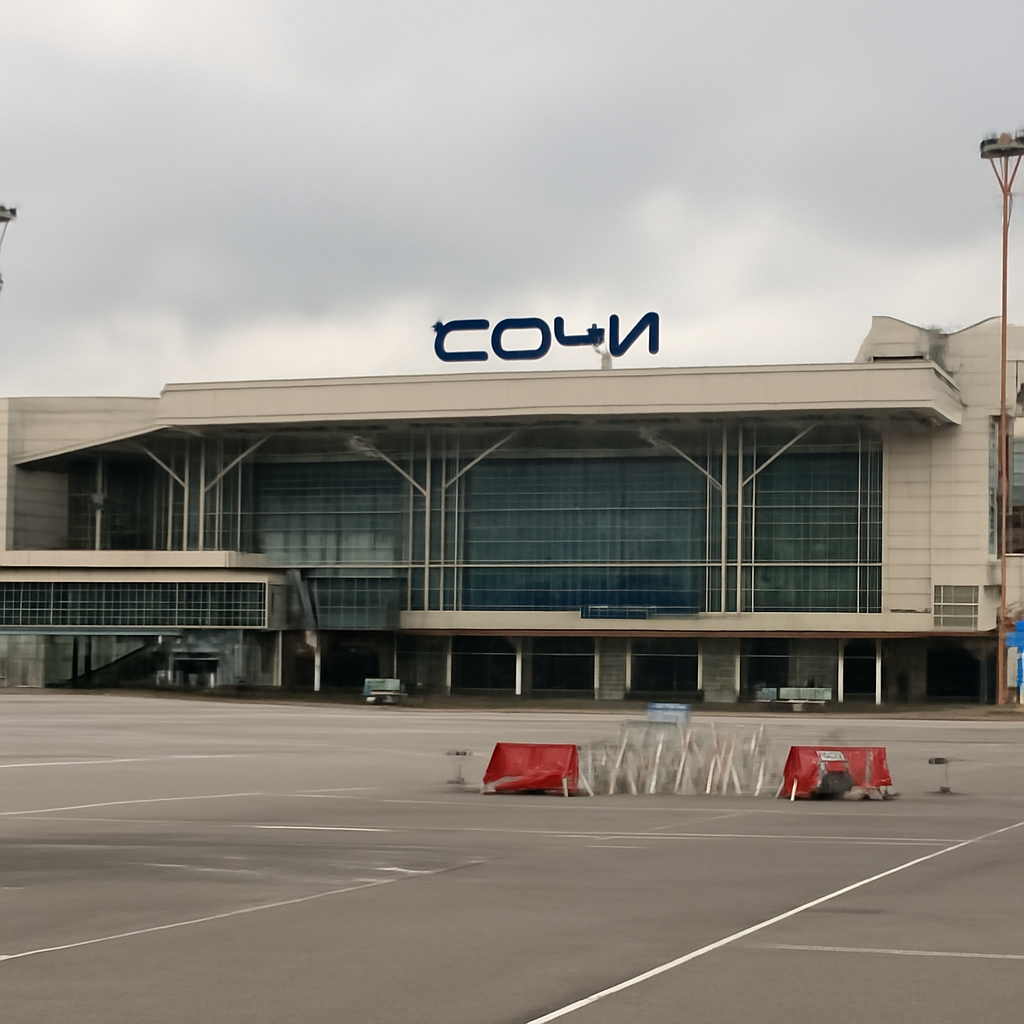 Аэропорт Сочи приостановил обслуживание рейсов