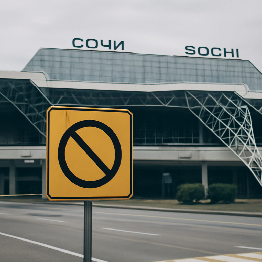 Аэропорт Сочи приостановил работу