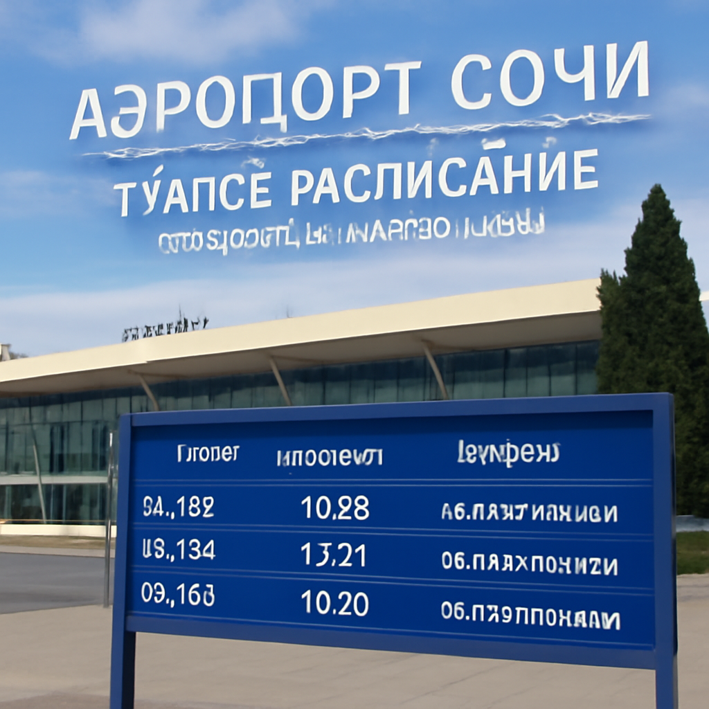 Аэропорт сочи туапсе расписание - подробная информация