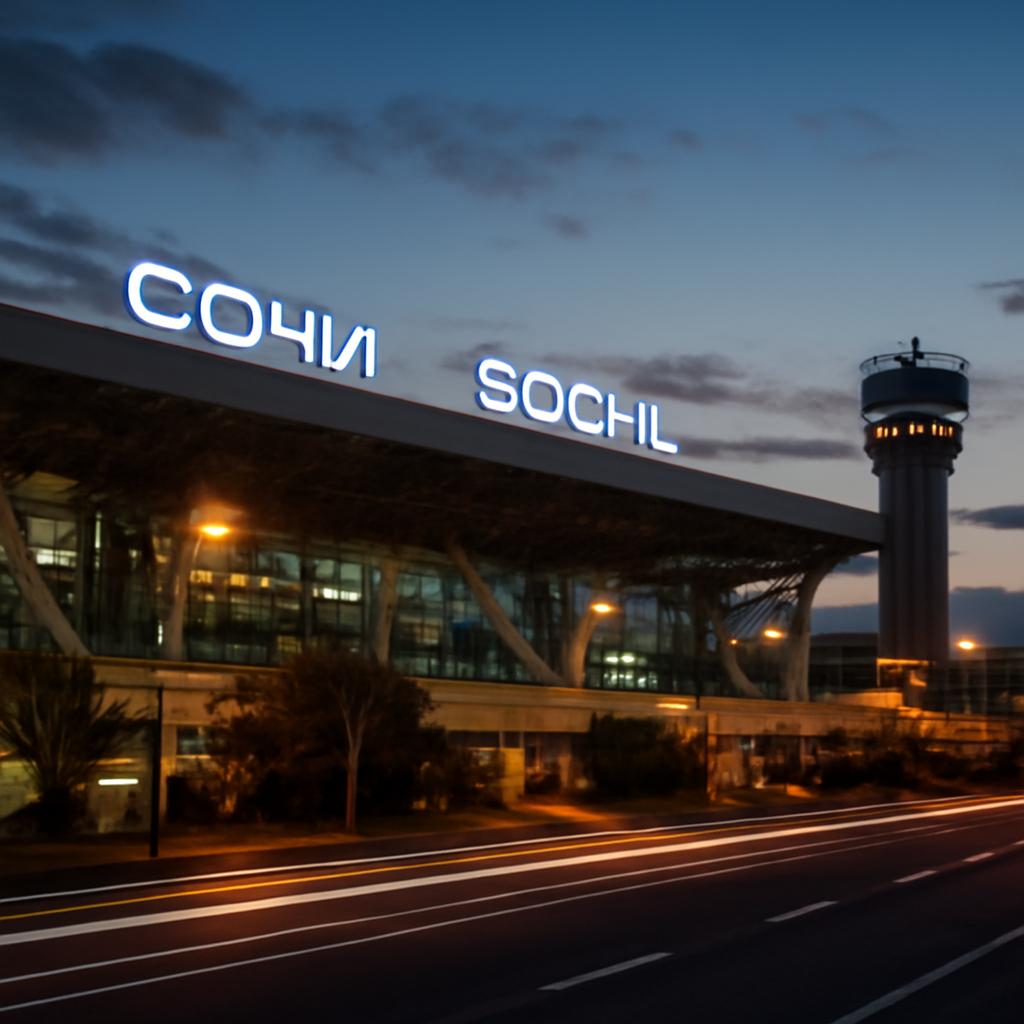 Аэропорт сочи вечером - подробная информация