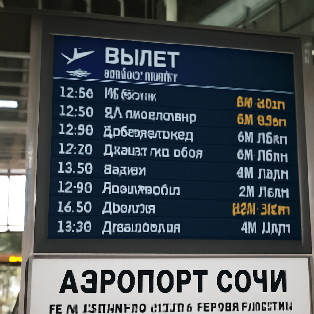 Аэропорт Сочи: время вылетов и важная информация для путешественников