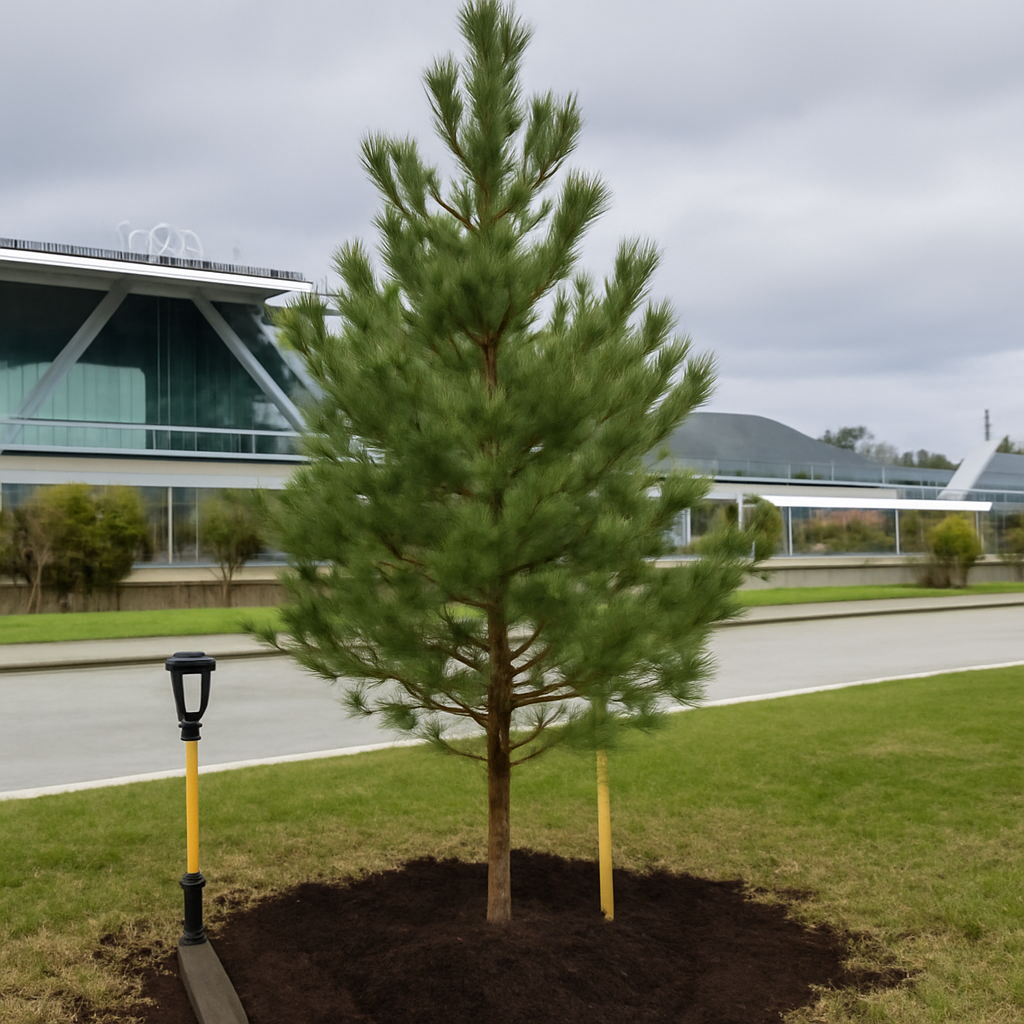 Аэропорт Сочи высадил юбилейный кедр Аэропорт Сочи высадил юбилейный кедр