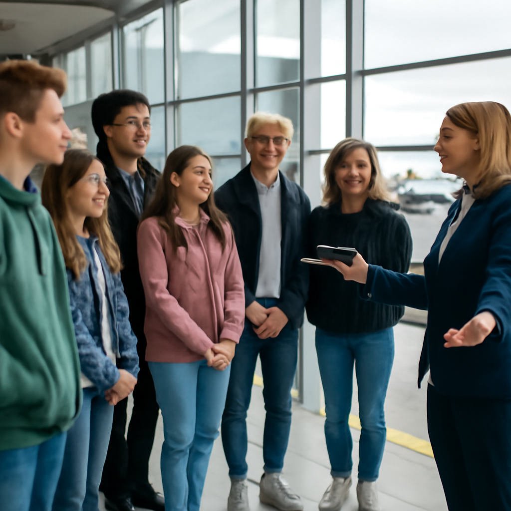 Для сочинских студентов провели профориентационную экскурсию в аэропорту Для сочинских студентов провели профориентационную экскурсию в аэропорту