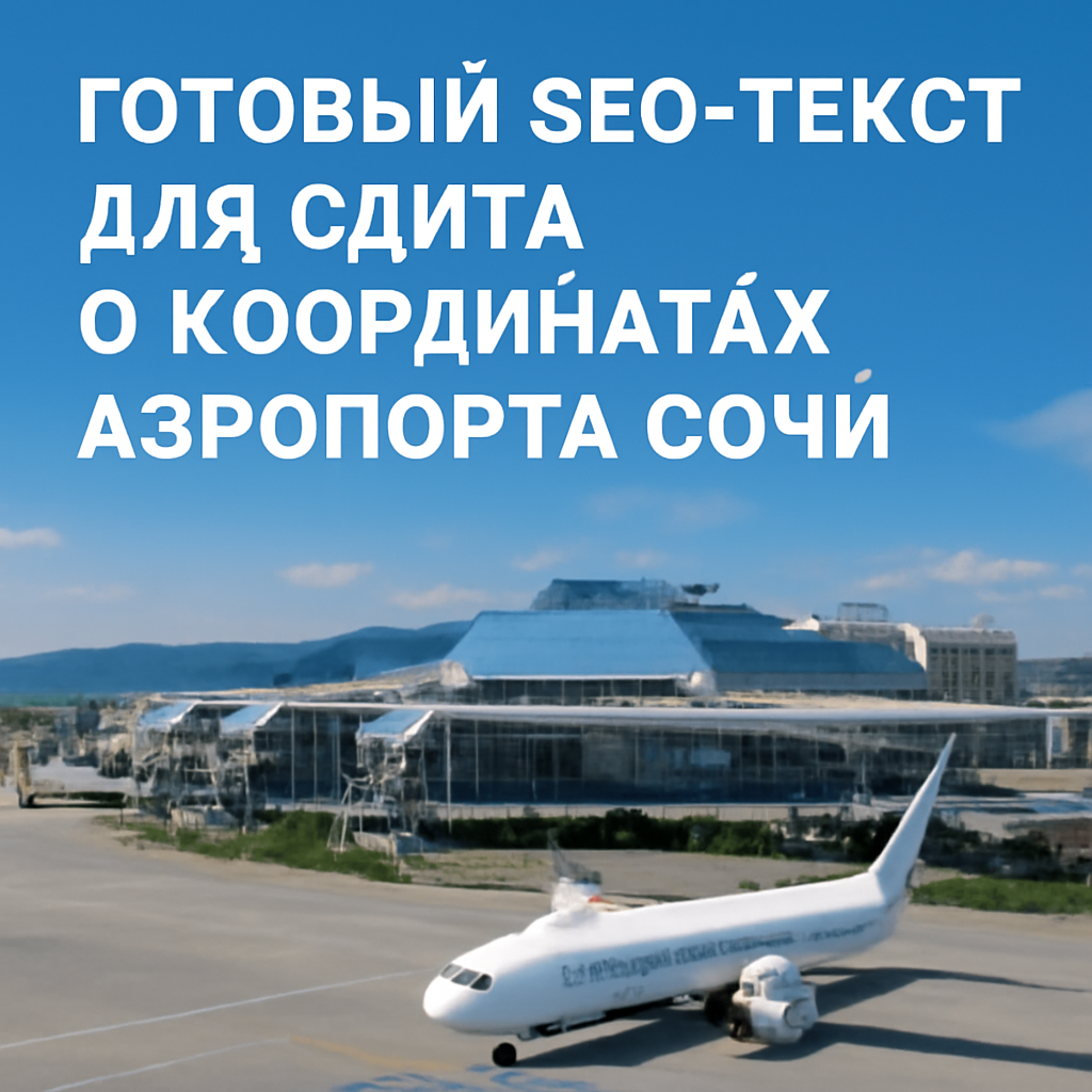 Готовый SEO-текст для сайта о координатах аэропорта Сочи