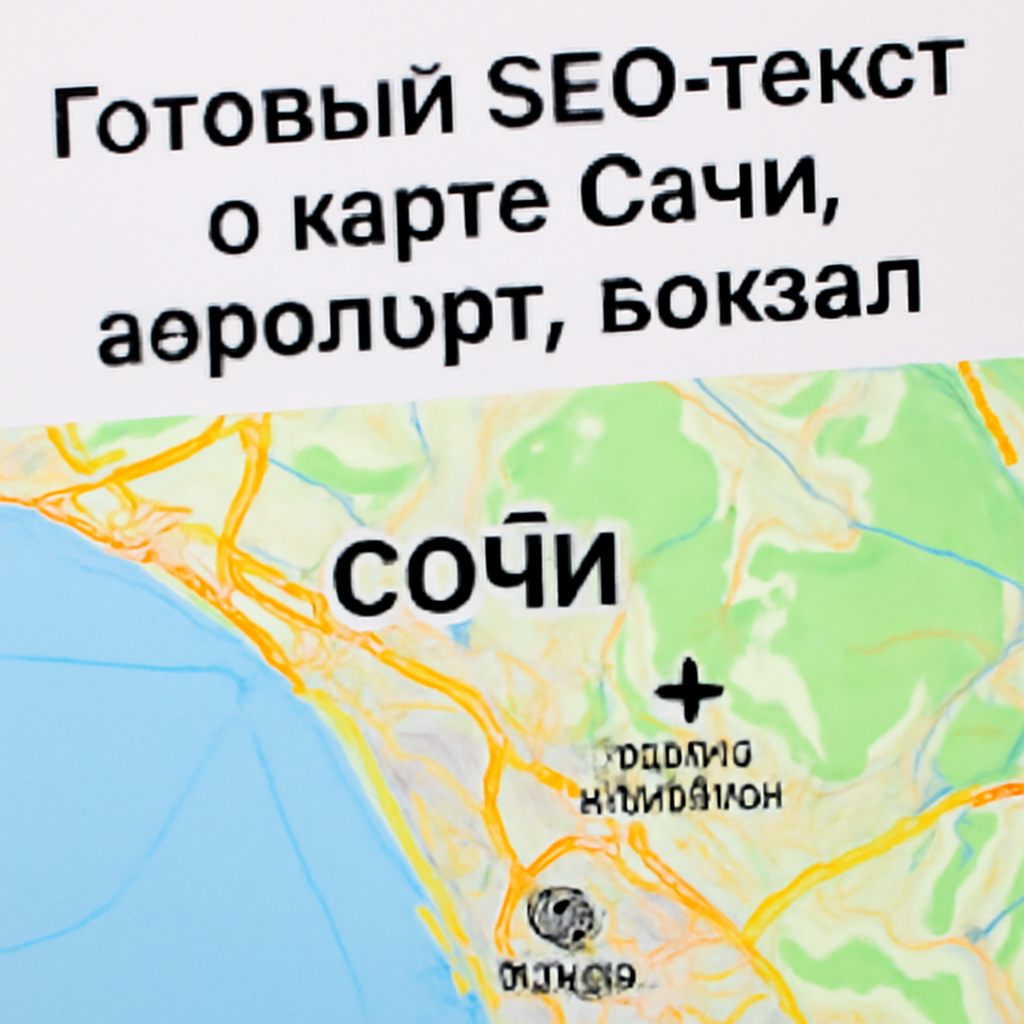 Готовый SEO-текст о карте Сочи, аэропорт, вокзал
