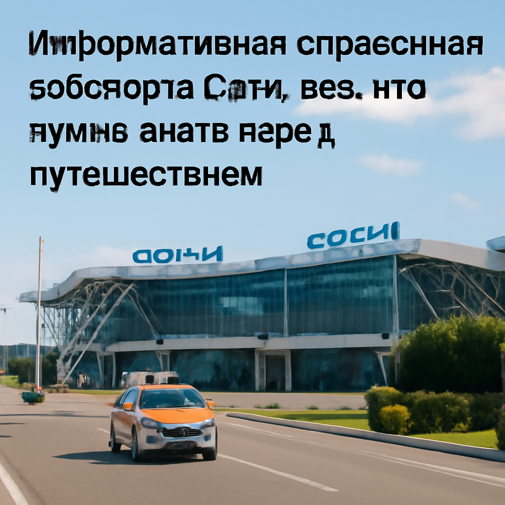 Информативная справочная аэропорта Сочи: все, что нужно знать перед путешествием