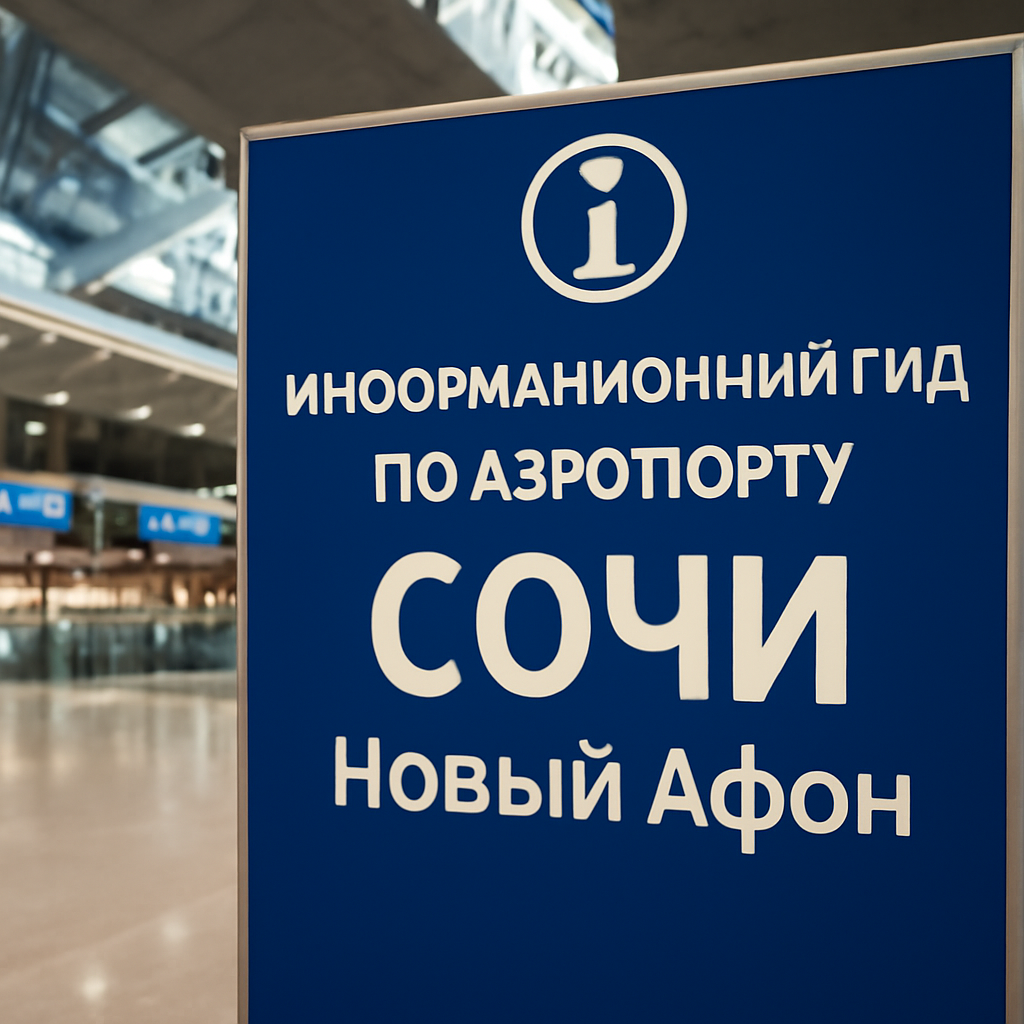 Информационный гид по аэропорту Сочи Новый Афон
