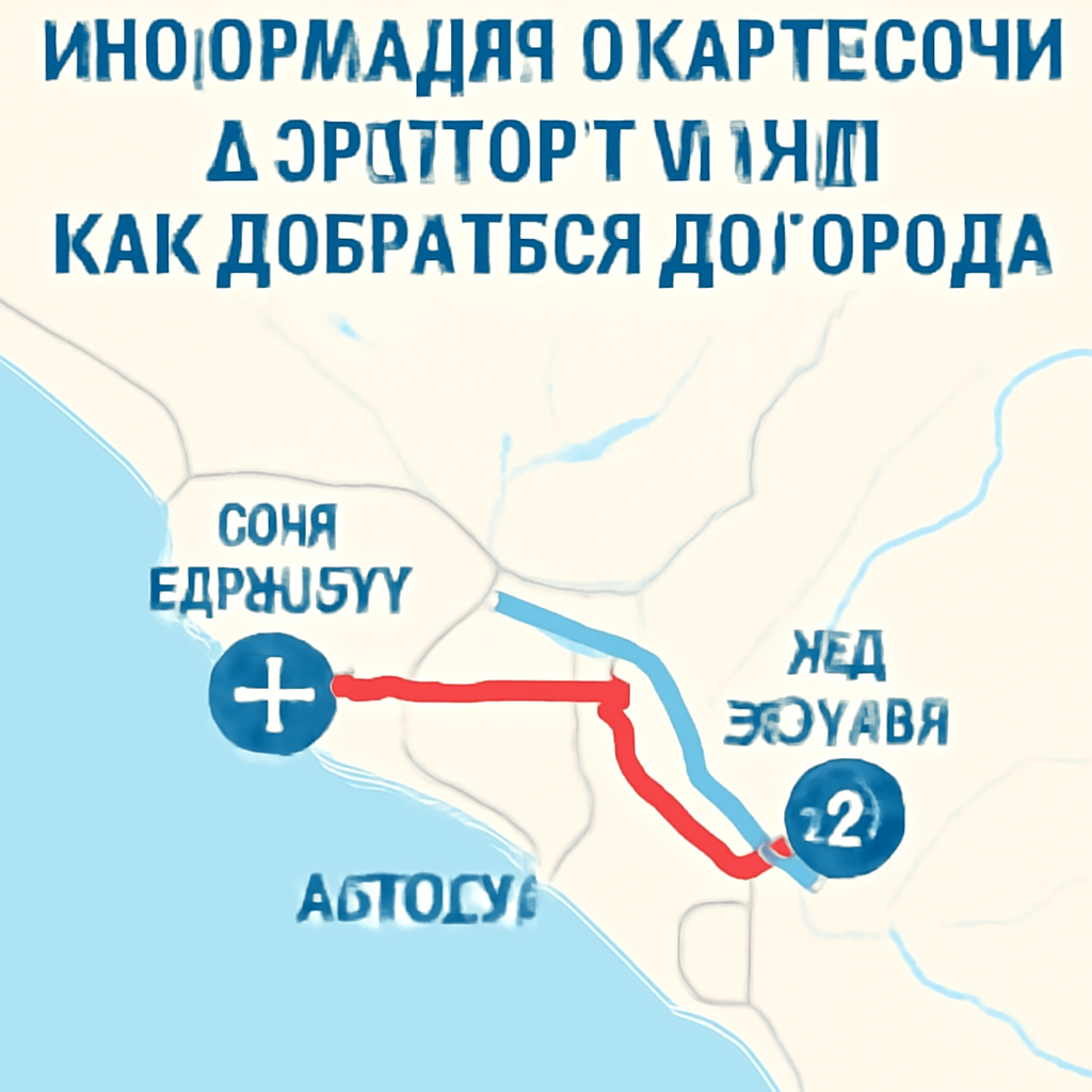 Информация о карте Сочи аэропорт и жд: как добраться до города