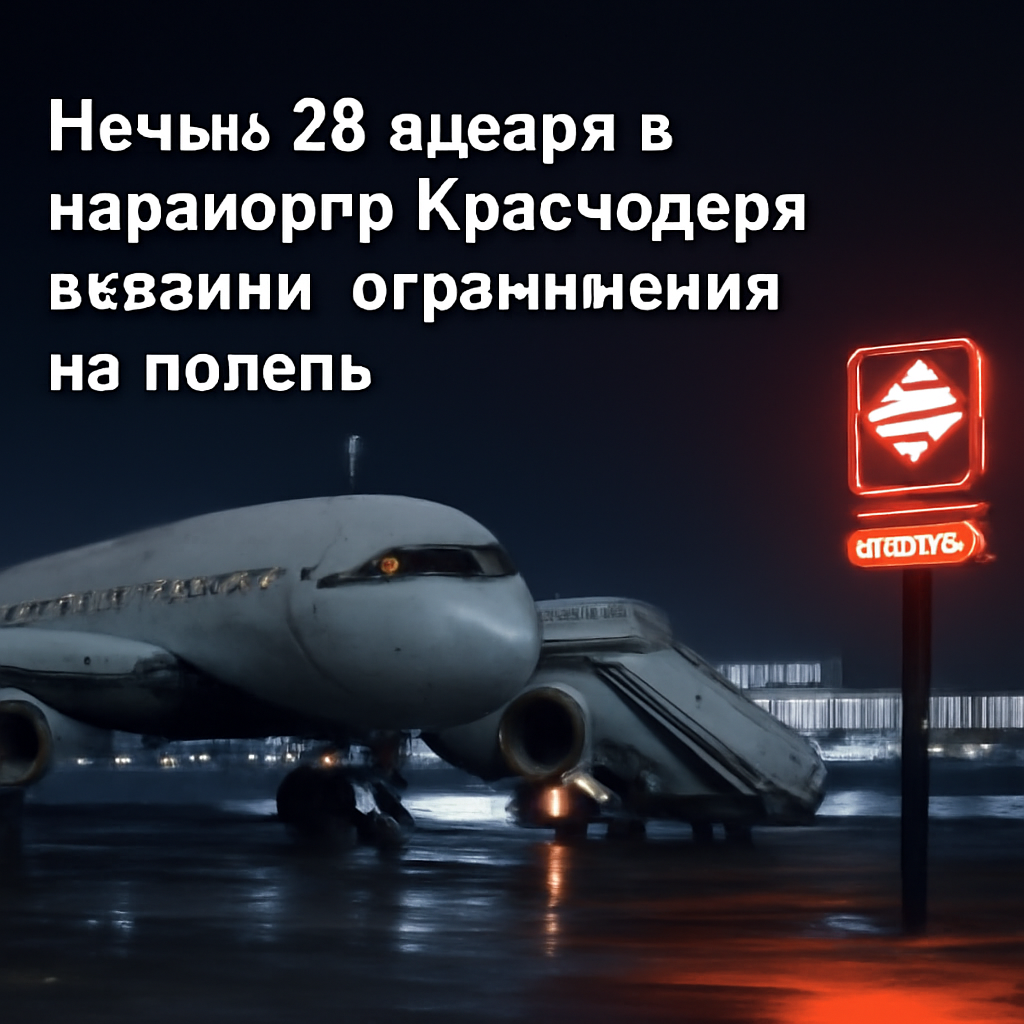Ночью 28 января в аэропорту Краснодара введены ограничения на полеты