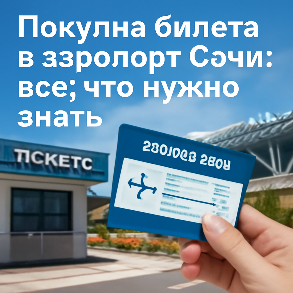 Покупка билета в аэропорт Сочи: все, что нужно знать