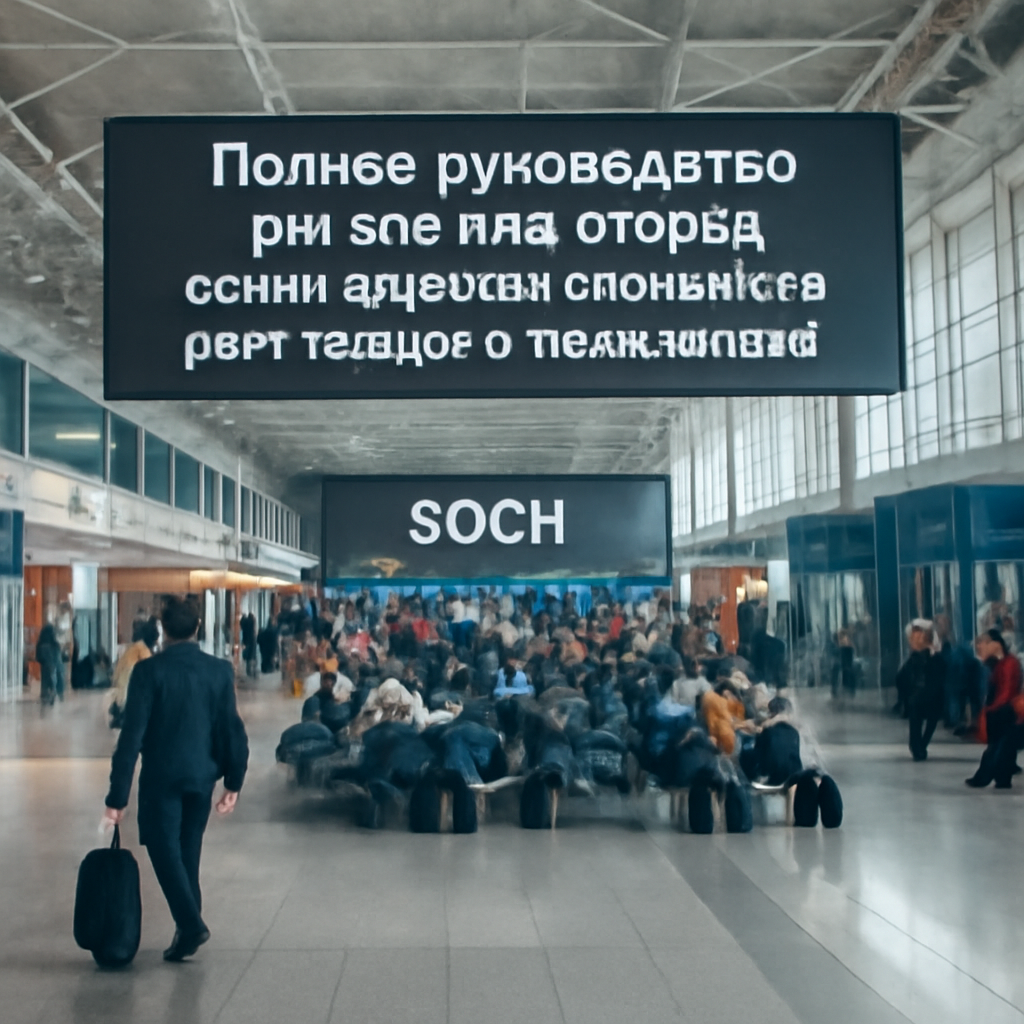 Полное руководство по залу аэропорта Сочи: комфорт и удобство для каждого пассажира