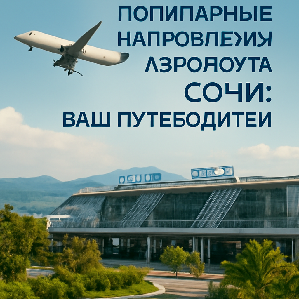 Популярные направления аэропорта Сочи: ваш путеводитель