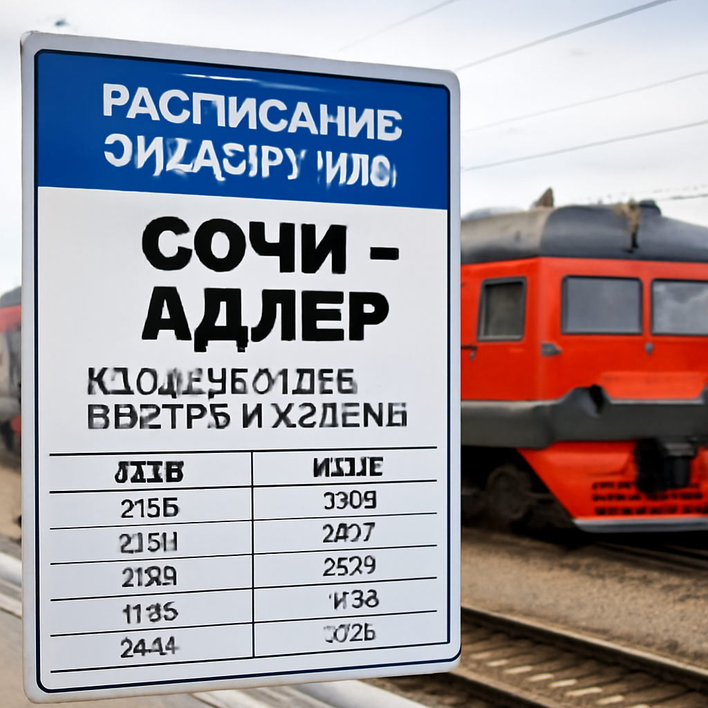 Расписание электричек Сочи — Адлер: как добраться быстро и удобно