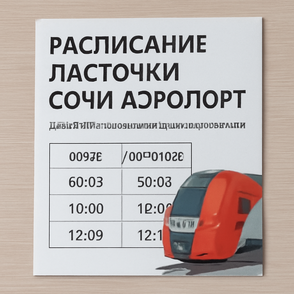 Расписание ласточки сочи аэропорт: все важные детали для вашего путешествия