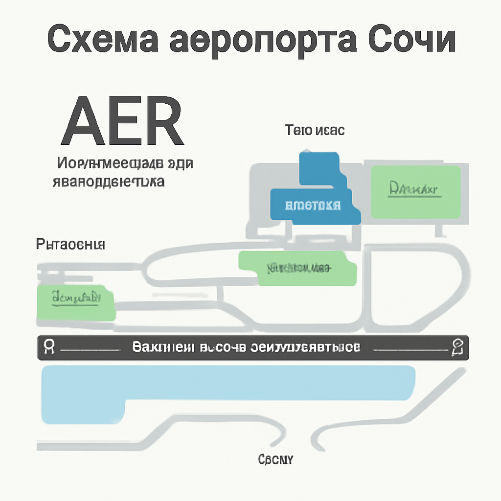 Схема аэропорта сочи - подробная информация