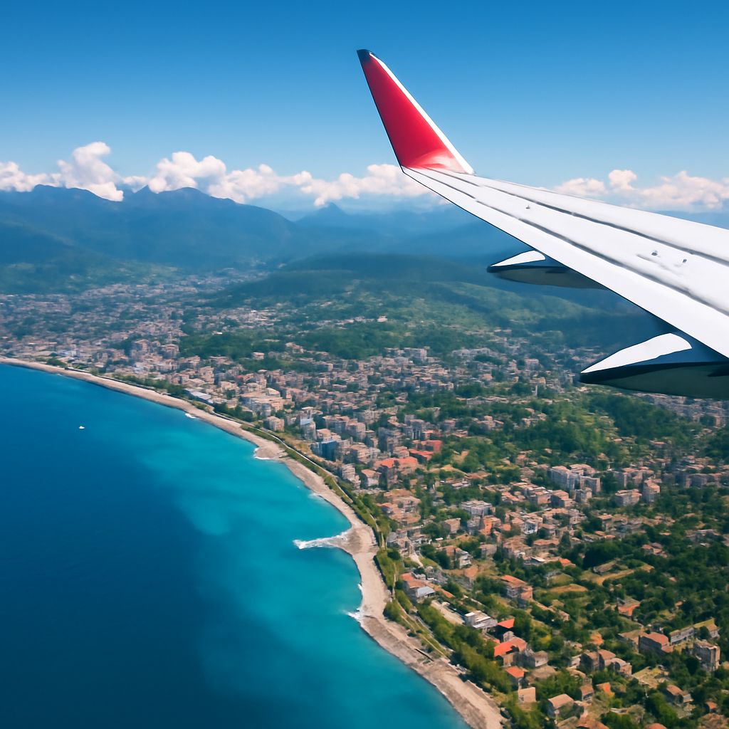 Сочи с высоты самолета: потрясающие виды и уникальный опыт