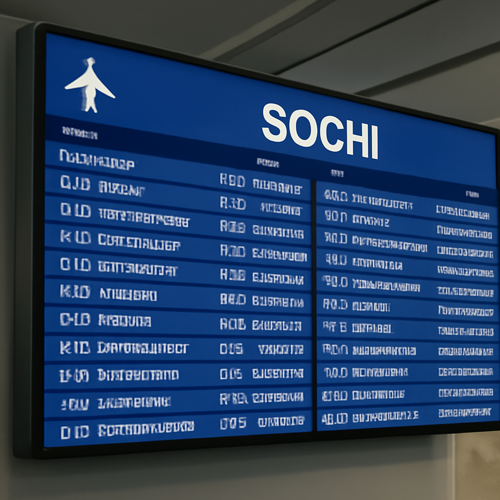 Табло аэро Сочи: актуальная информация о рейсах и расписании