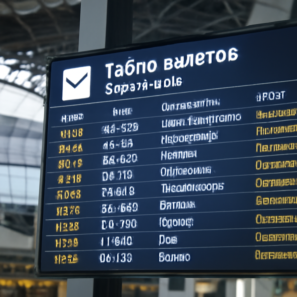 Табло самолетов аэропорт Сочи: важный инструмент для пассажиров и гостей города