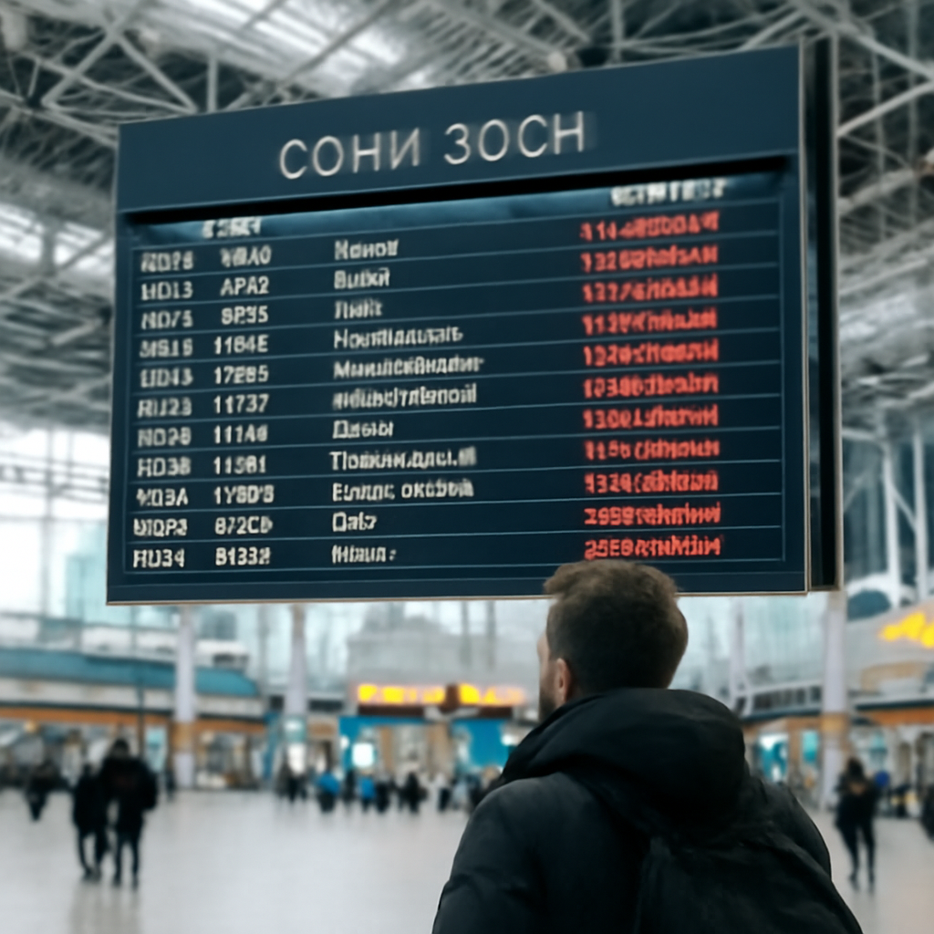 В аэропорту Сочи задержано более 20 рейсов: причины и последние новости В аэропорту Сочи задержано более 20 рейсов: причины и последние новости