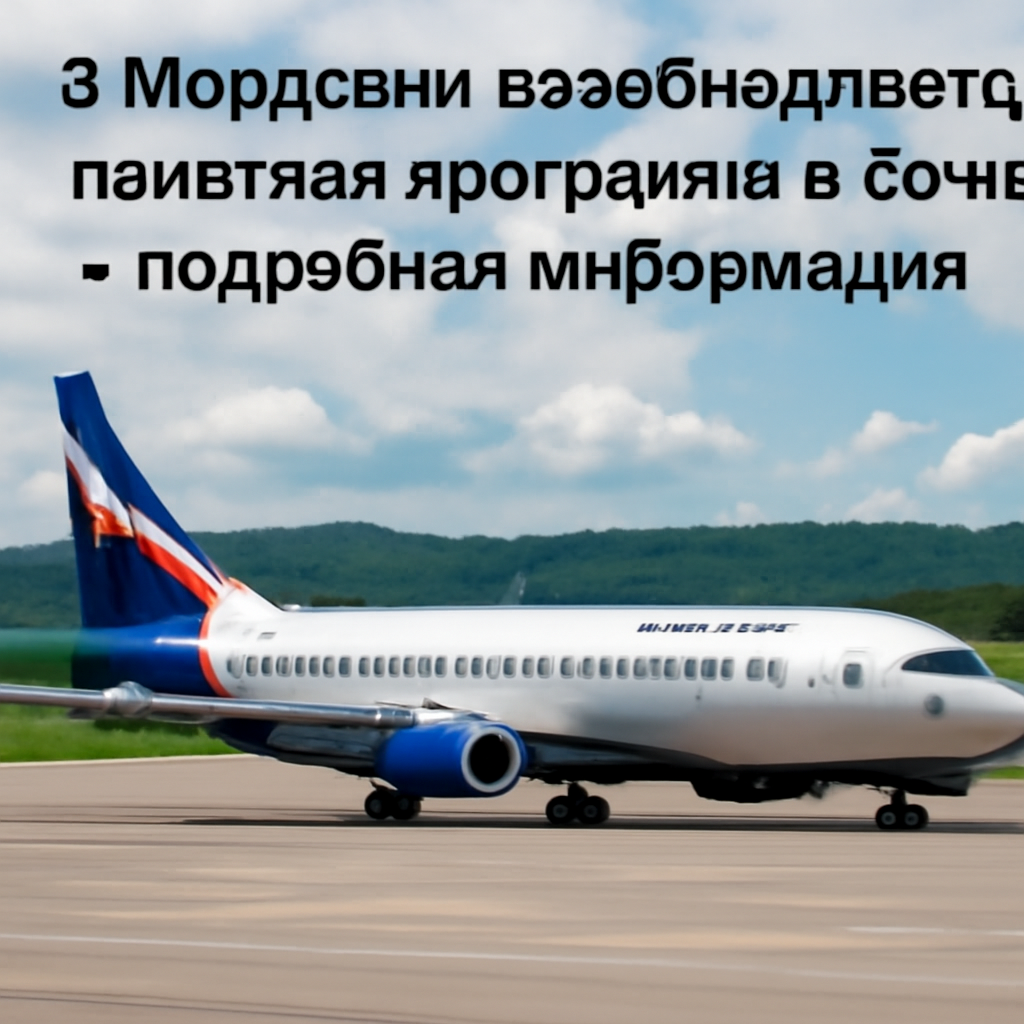 В Мордовии возобновляется полётная программа в Сочи - подробная информация