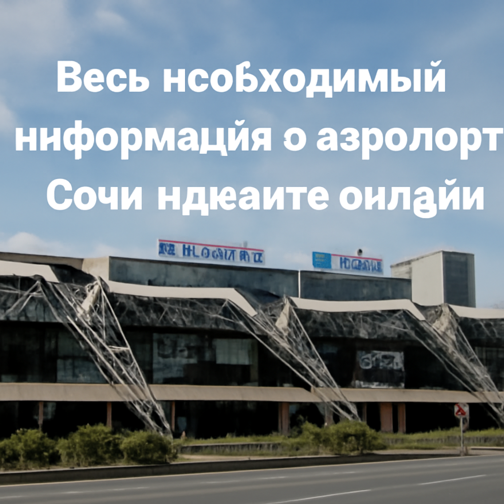 Весь необходимый информация о аэропорте Сочи на сайте онлайн