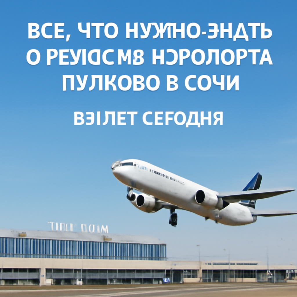 Все, что нужно знать о рейсе из аэропорта Пулково в Сочи: вылет сегодня