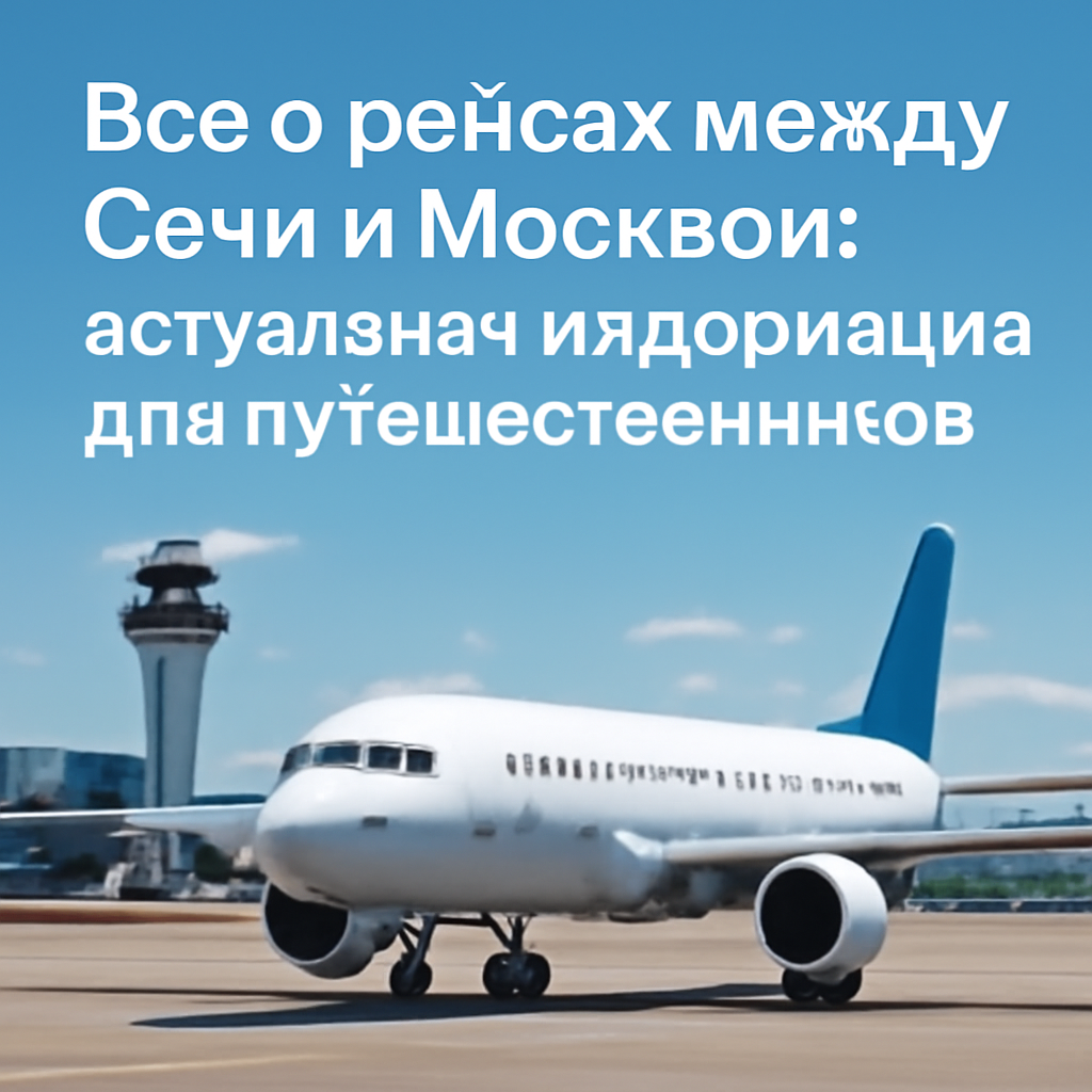 Все о рейсах между Сочи и Москвой: актуальная информация для путешественников