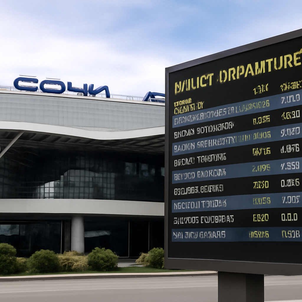 Все преимущества аэропорт Сочи и его электронное табло онлайн вылета