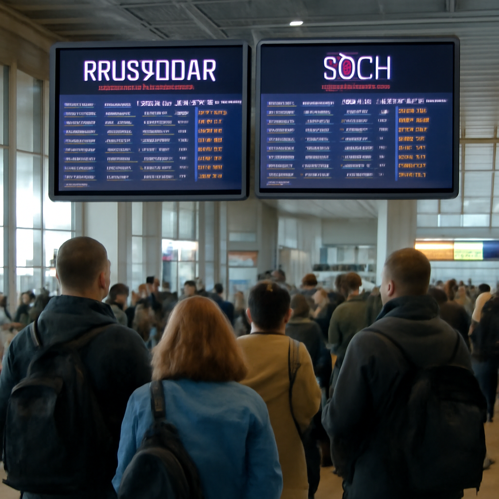 Задержки рейсов в аэропортах Краснодара и Сочи утром 25 апреля